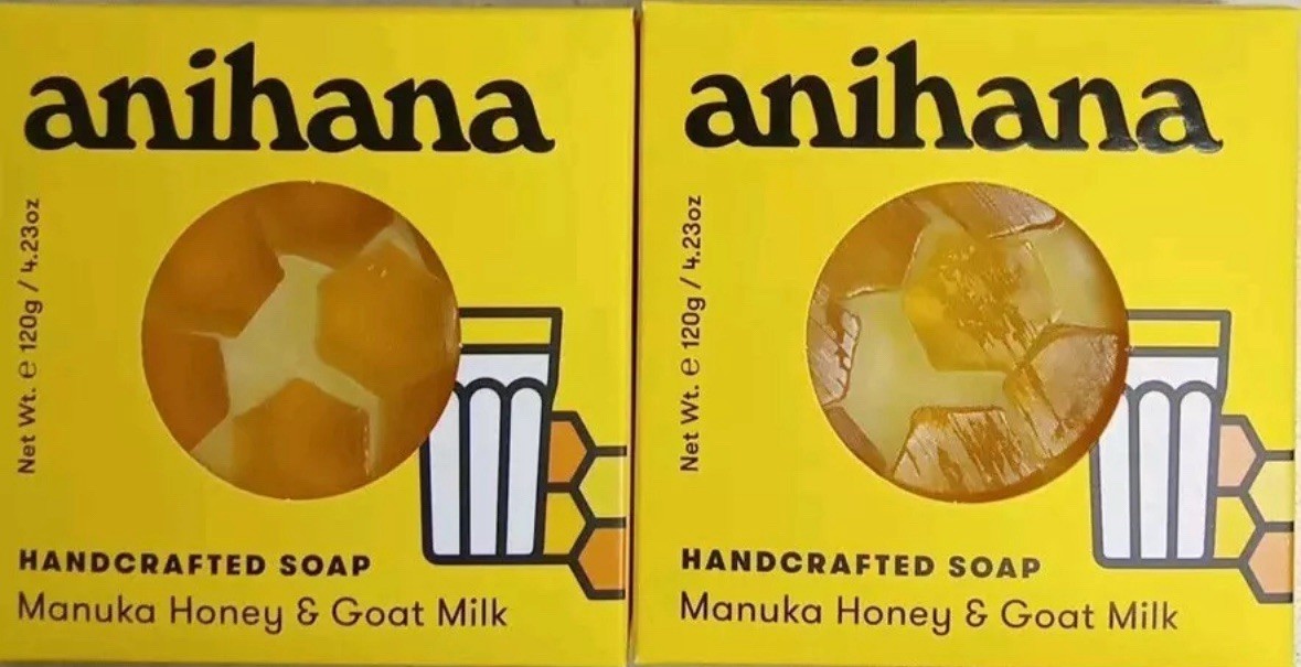 2 Anihana Body Wash Bars Manuka Honey & Goat Milk 4.23 Oz Each BOGO Pricing!!!!!