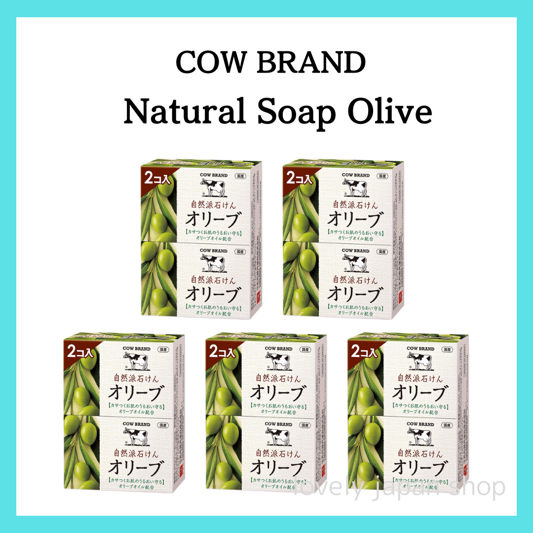 5×[100g×2] COW BRAND Natural Soap Olive Moist and Smooth Made in Japan