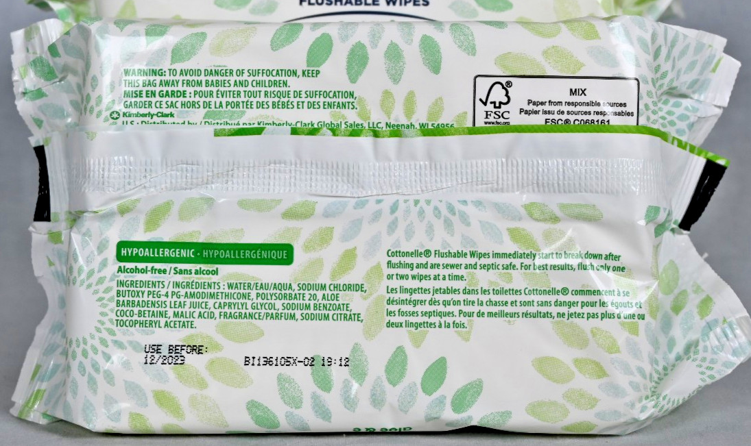Cottonelle GentlePlus Flushable Wet Wipes with Aloe 168 ct