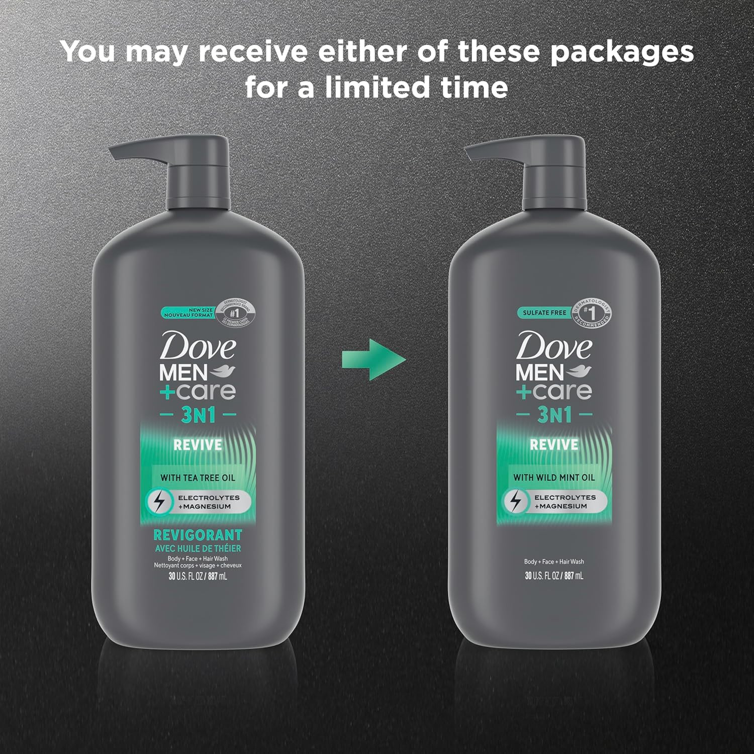 Dove Men+Care Invigorating Revive 3-in-1 Body Face & Hair Wash for Men….