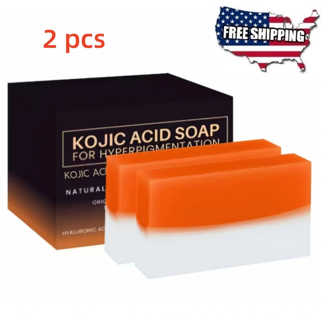 2 Pack Kojic Acid Soap for Skin Brightening & Hyperpigmentation for Daily Use US