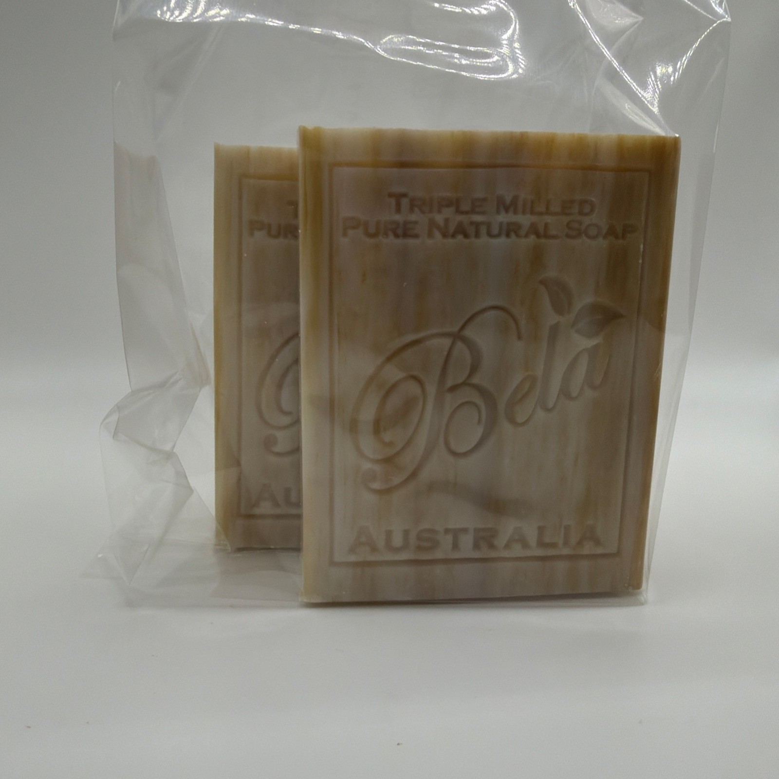 Bela Sandalwood Pure Natural Moisturizing Soaps 3.4oz 2 Bars Set Australia New