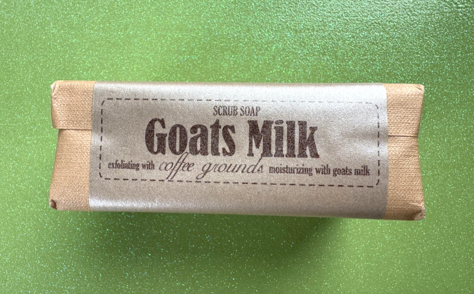 Luxury Goats Milk Soap Exfoliating with Coffee Grounds 300g/10.5oz-Made in Italy