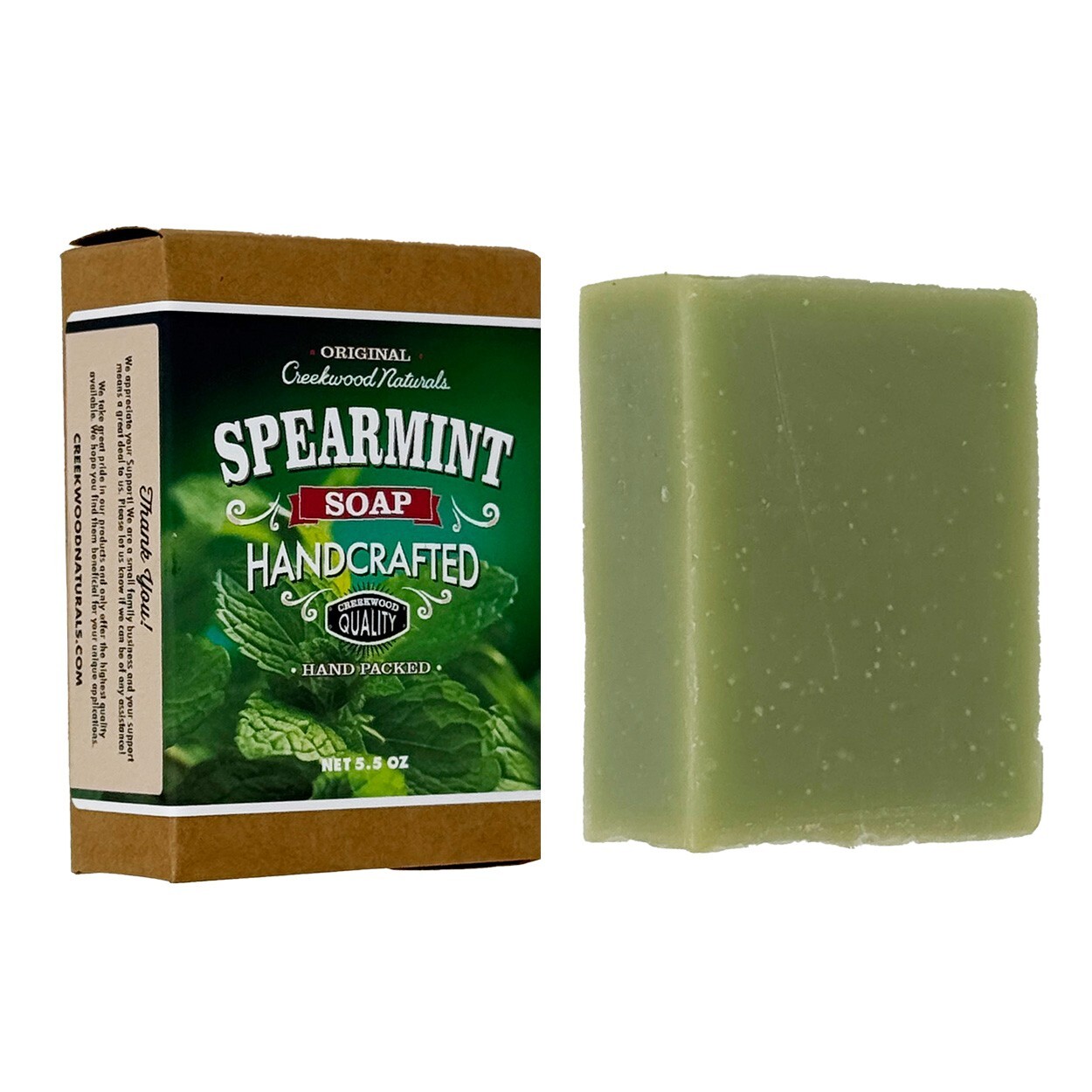 Handcrafted Spearmint Soap Bar – American Made All Natural Soap with Spearmint