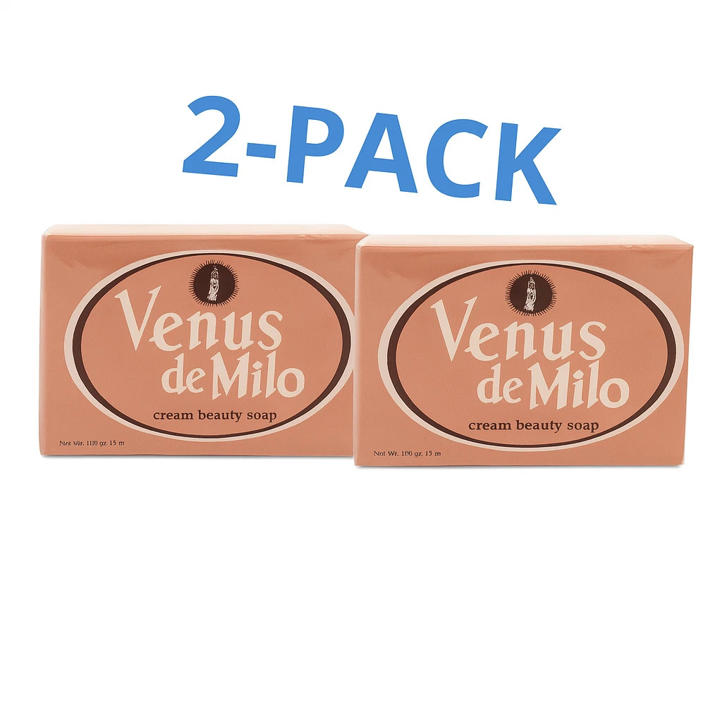 Venus de Milo Cream Beauty Soap 5 oz (150g) Bar – 2-Pack