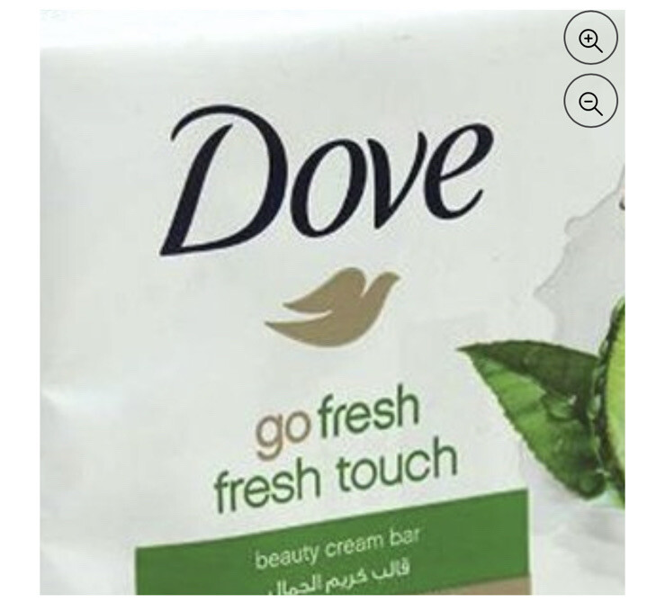 4 Bars of Dove Fresh Touch Beauty Cream Bar Soap Cucumber and Green Tea HTF #1