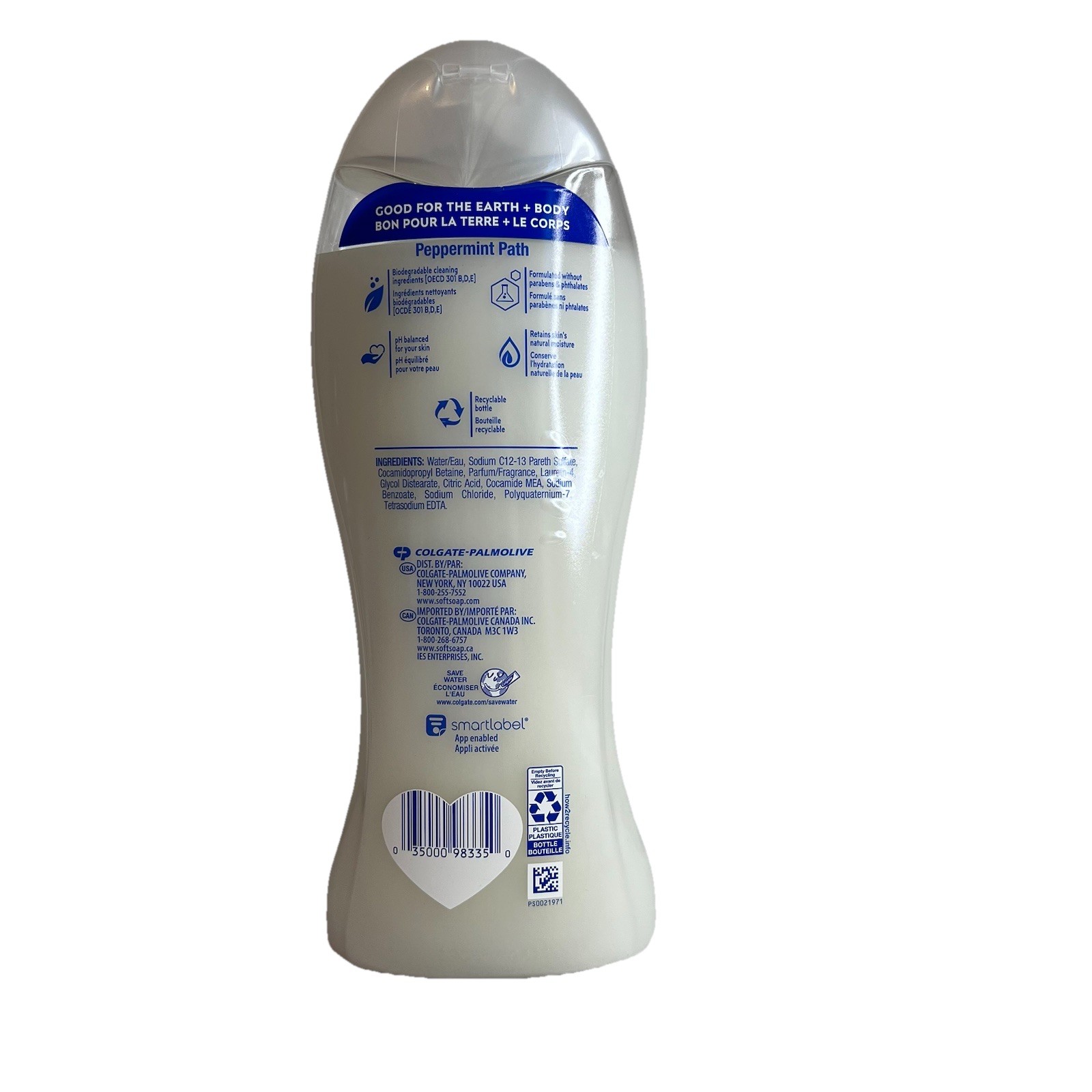 SoftSoap Peppermint Path Limited Edition Moisturizing Body Wash 20 Fl Oz Christm