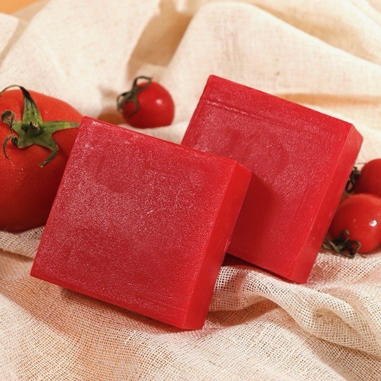 Rich Foam Herbal Tomato Soap 200g/7oz With Vegan & Vitamins A,B,C And E.