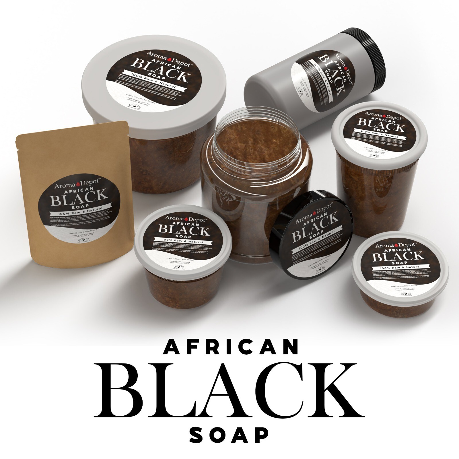 Shea Butter 8 oz. Cocoa Butter, Mango Butter, Kokum Butter Soap Paste 6 PACK