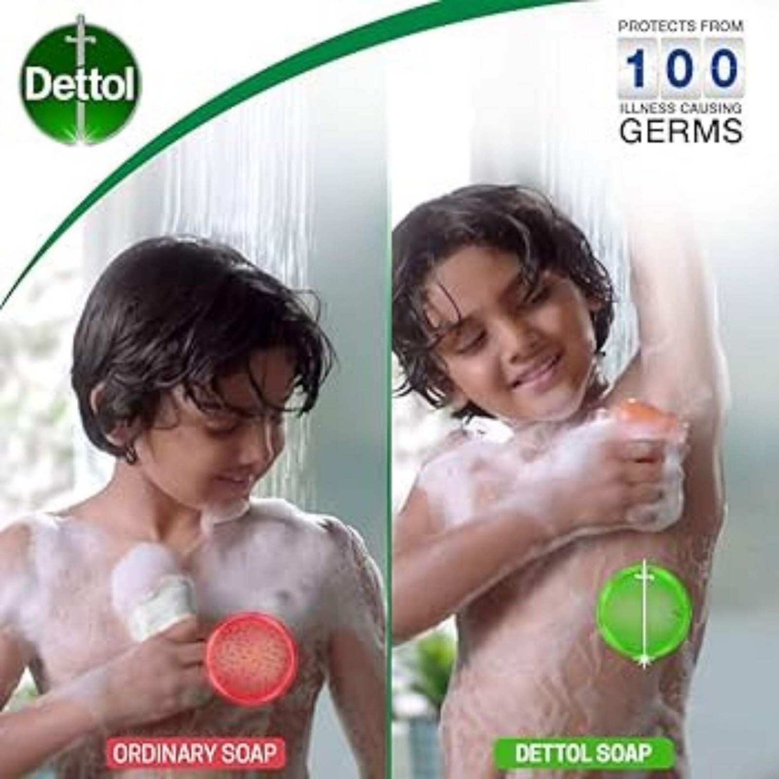 Dettol Cool Antibacterial Bar Soap – 100g