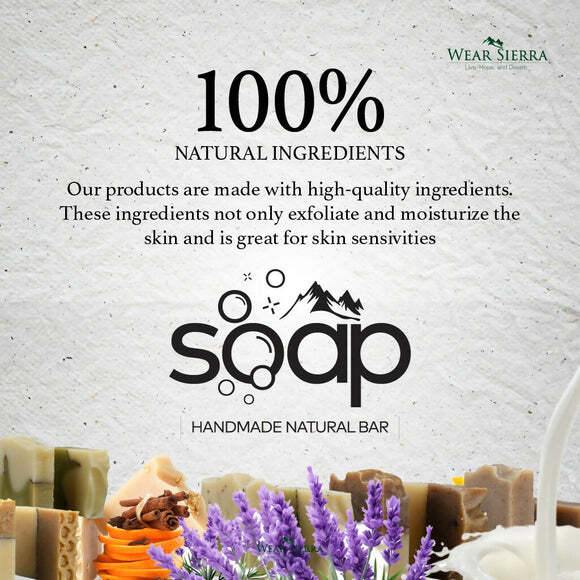 Natural Handmade Bar Soap 3-Pack Gift Box Oats and Honey, Tea Tree, Donkey Milk