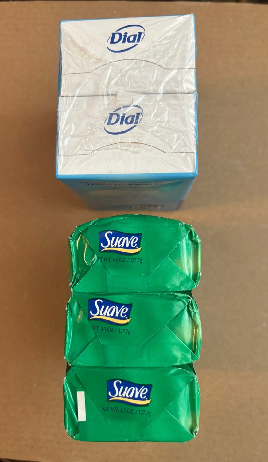 Dial Spring Water Bar Soap-2 Pack-3.2 Oz Each-Antibacterial & 3 Suave Refreshin
