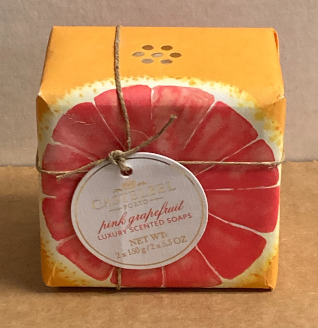 Castelbel Pink Grapefruit Luxury Soap (1) 2x 5.3 Oz 2 TOTAL Made In Portugal