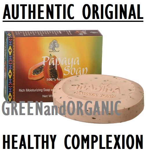 PAPAYA SKIN WHITENING HERBAL SOAP ENRICHED WITH VITAMIN E GREEN TEA CASTOR OIL