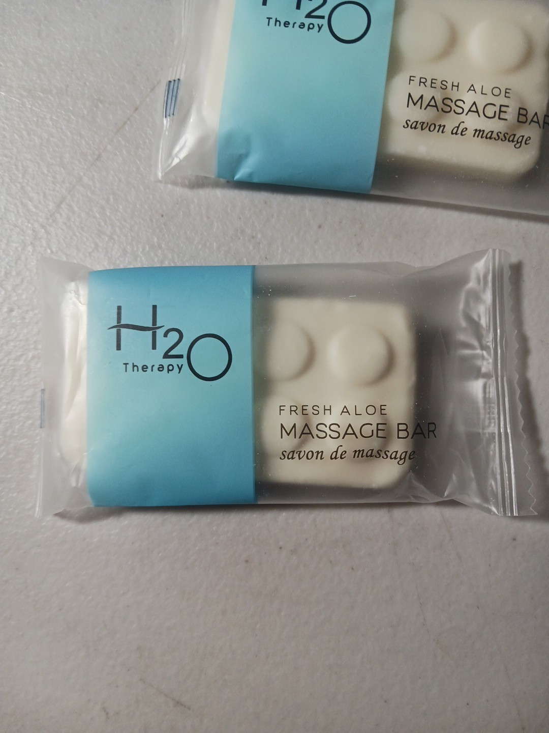 Lot of 16 H20 Therapy Fresh Aloe Massage Bar Soap Travel Size 1.1 oz