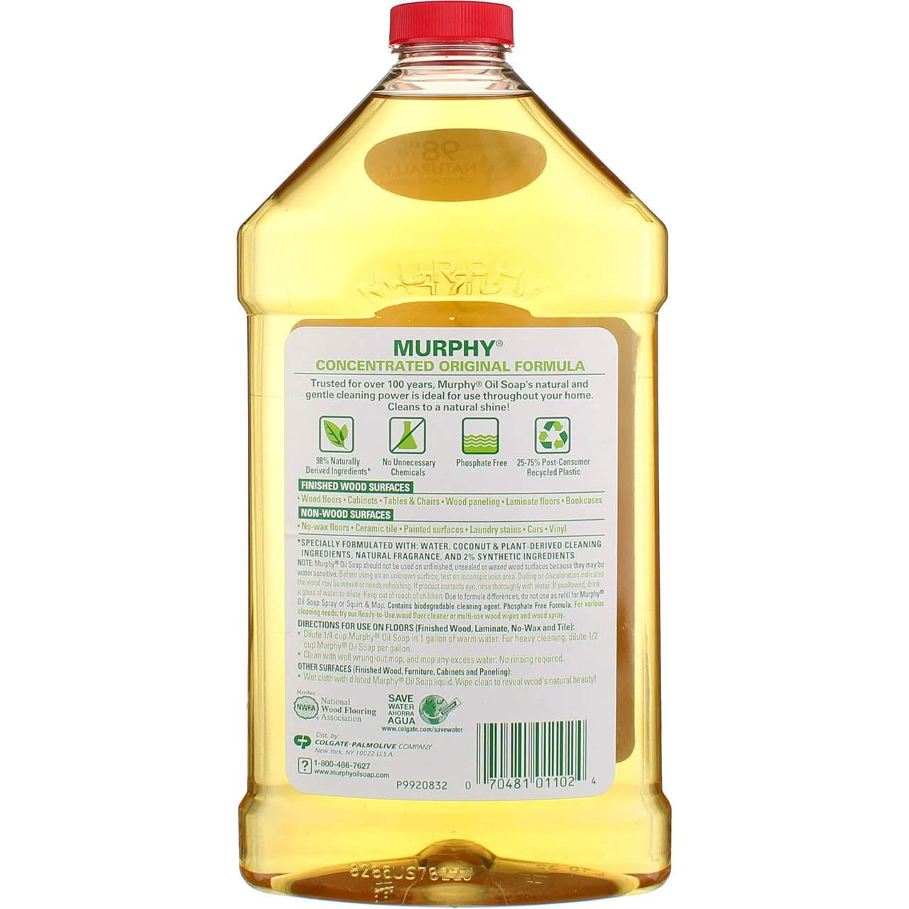 Murphy Original Oil Soap 32 Fl Oz Pack of 2 Natural Skin Cleaning Agent