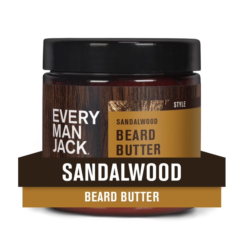 Sandalwood Hydrating Beard Butter for Men, Naturally Derived, 4 oz