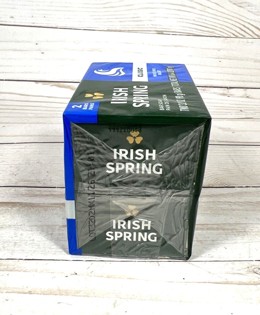 Irish Springs Classic Moisture Blast Bar Deodorant Soap 2-Count (4 Pack)