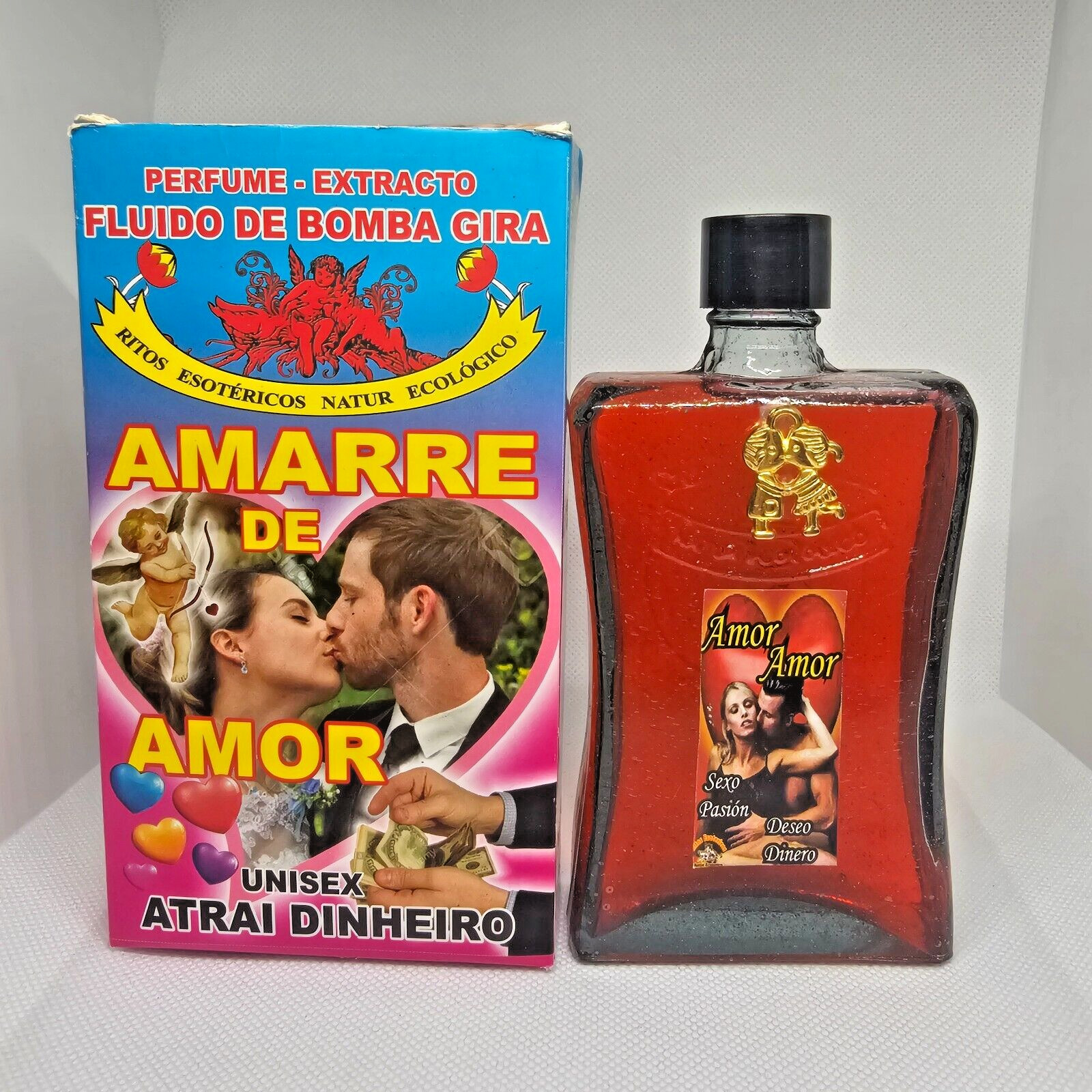 PERFUME AMARRE DE AMOR / LOVE SPELL WITH PHEROMONES ATRAE DOMINA AL SER AMADO