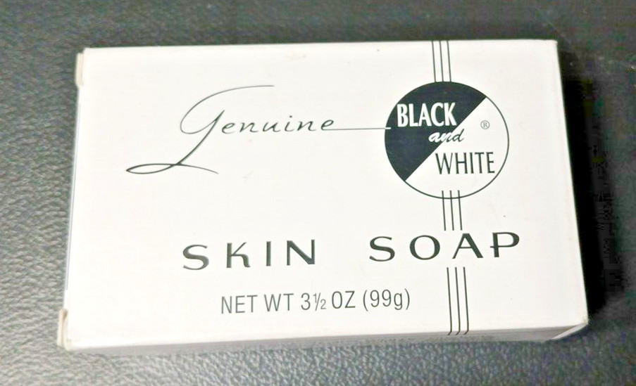 Genuine Black & White Skin Body Bar Soap Soothe Itching & Burning Relief 3.5 oz.