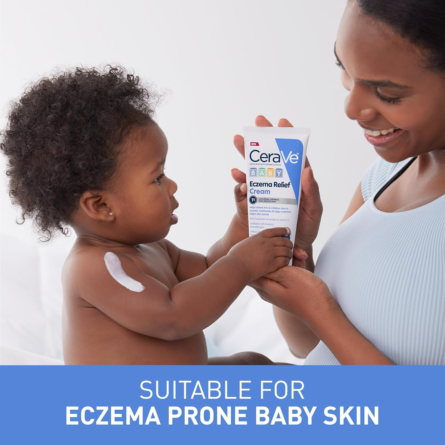 Cerave Baby Eczema Relief Cream, 1% Colloidal Oatmeal Cream with Vitamin E & Cer