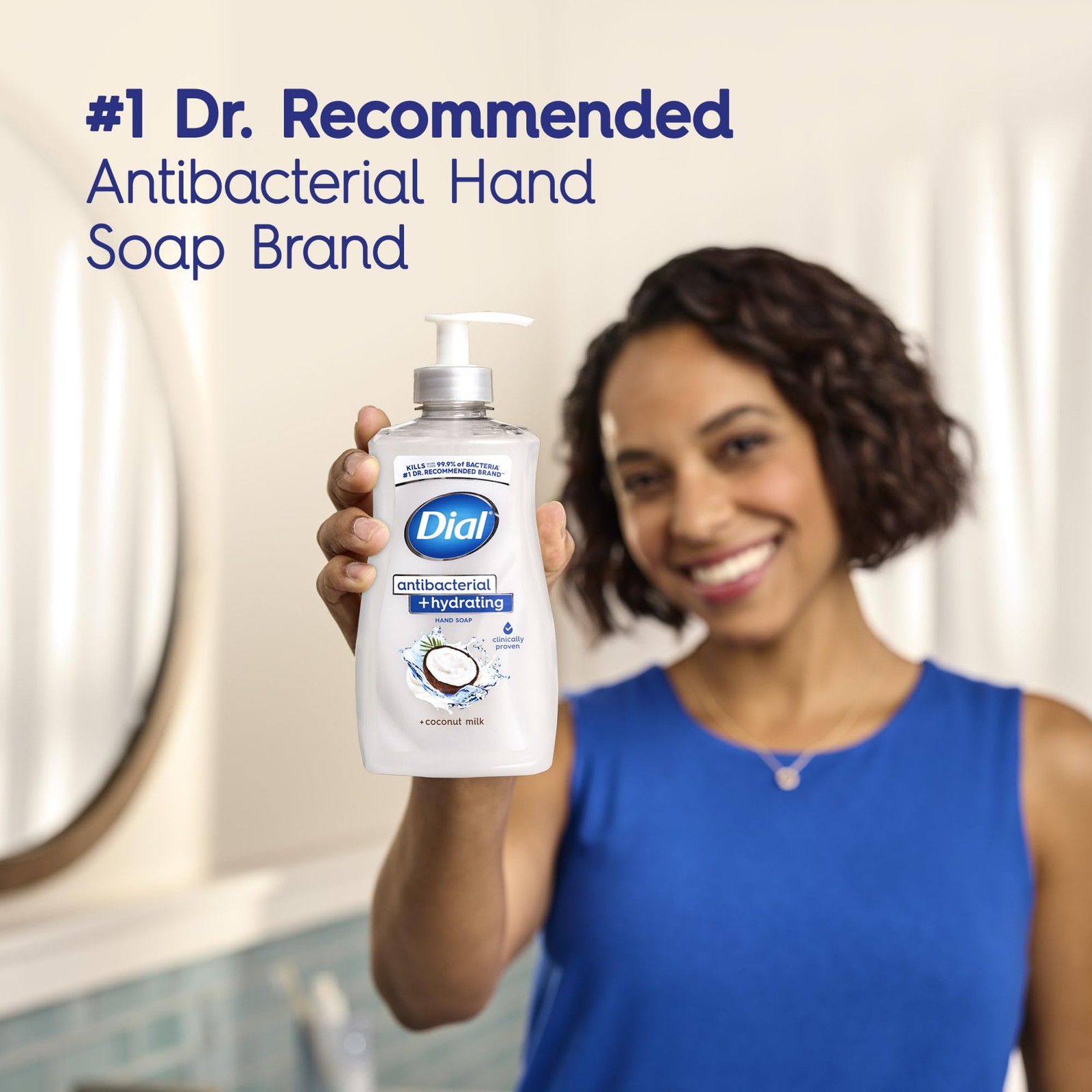 Dial Antibacterial Plus Hydrating Coconut Milk Liquid 11 Ounce (Pack of 4)