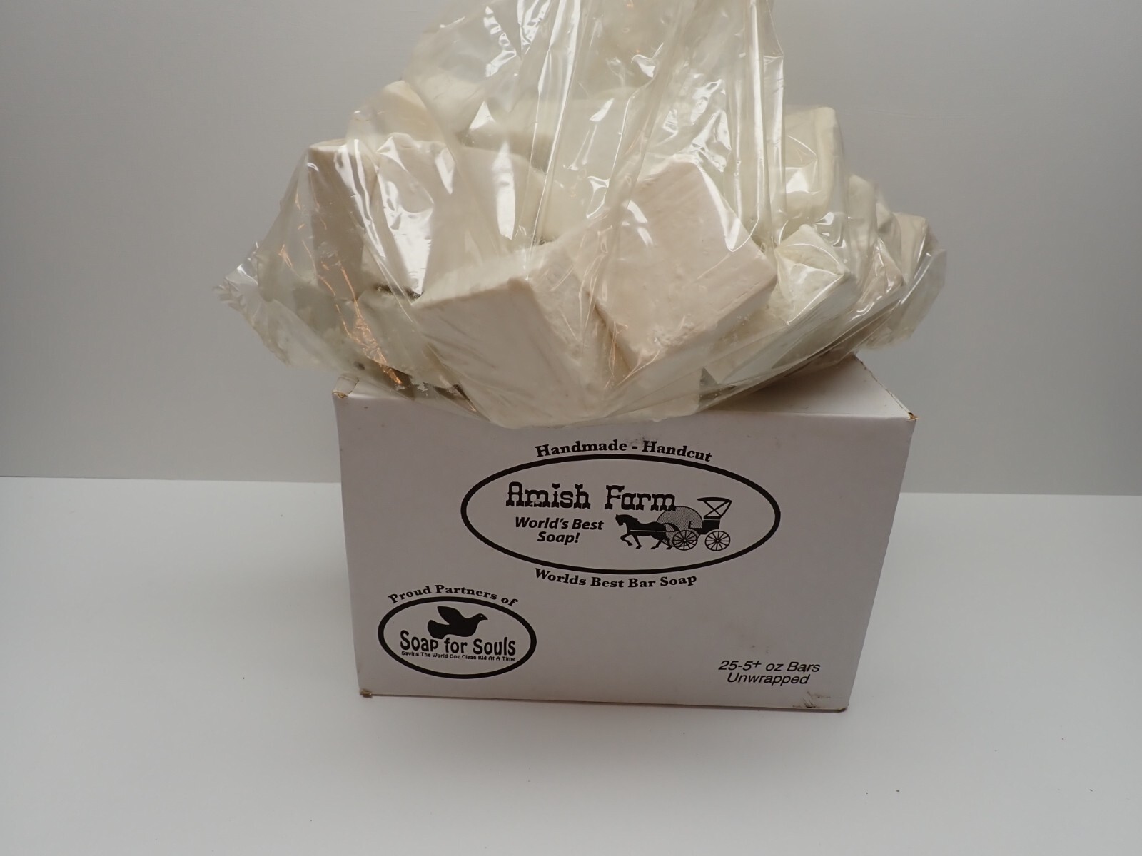 Amish Farms Bar Soap 25 Huge Bars 5oz Each White Floral Scented Natural Soap