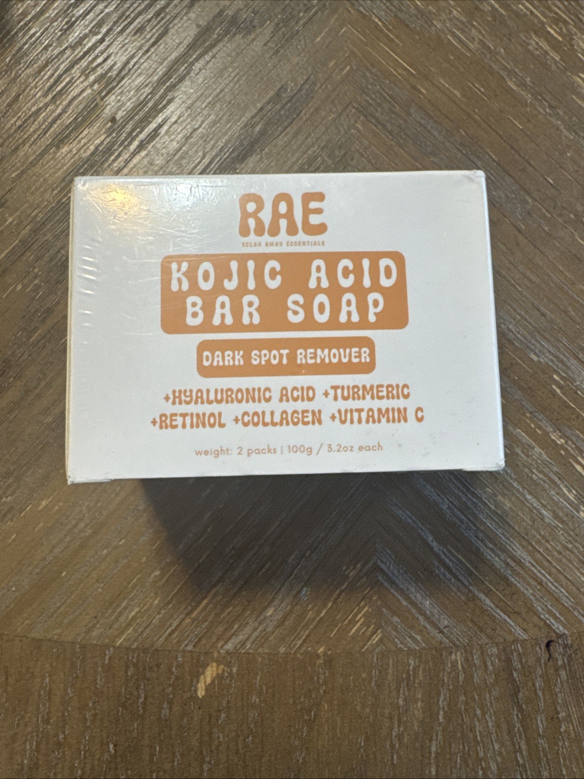 Kojic Acid Bar Soap, 2 Bars, 3.2 oz. Each/ 100 g