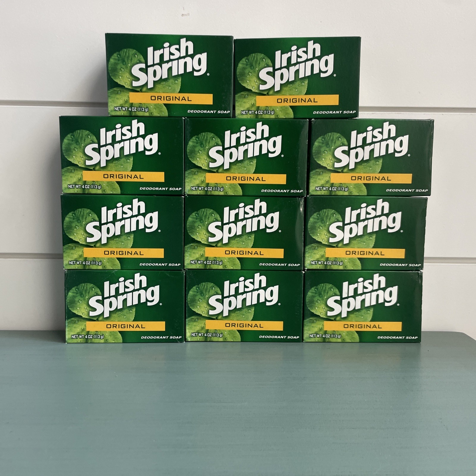 Irish Spring ORIGINAL Soap NO Flaxseed/Linseed Oil (11) Sealed Bars 3.7oz