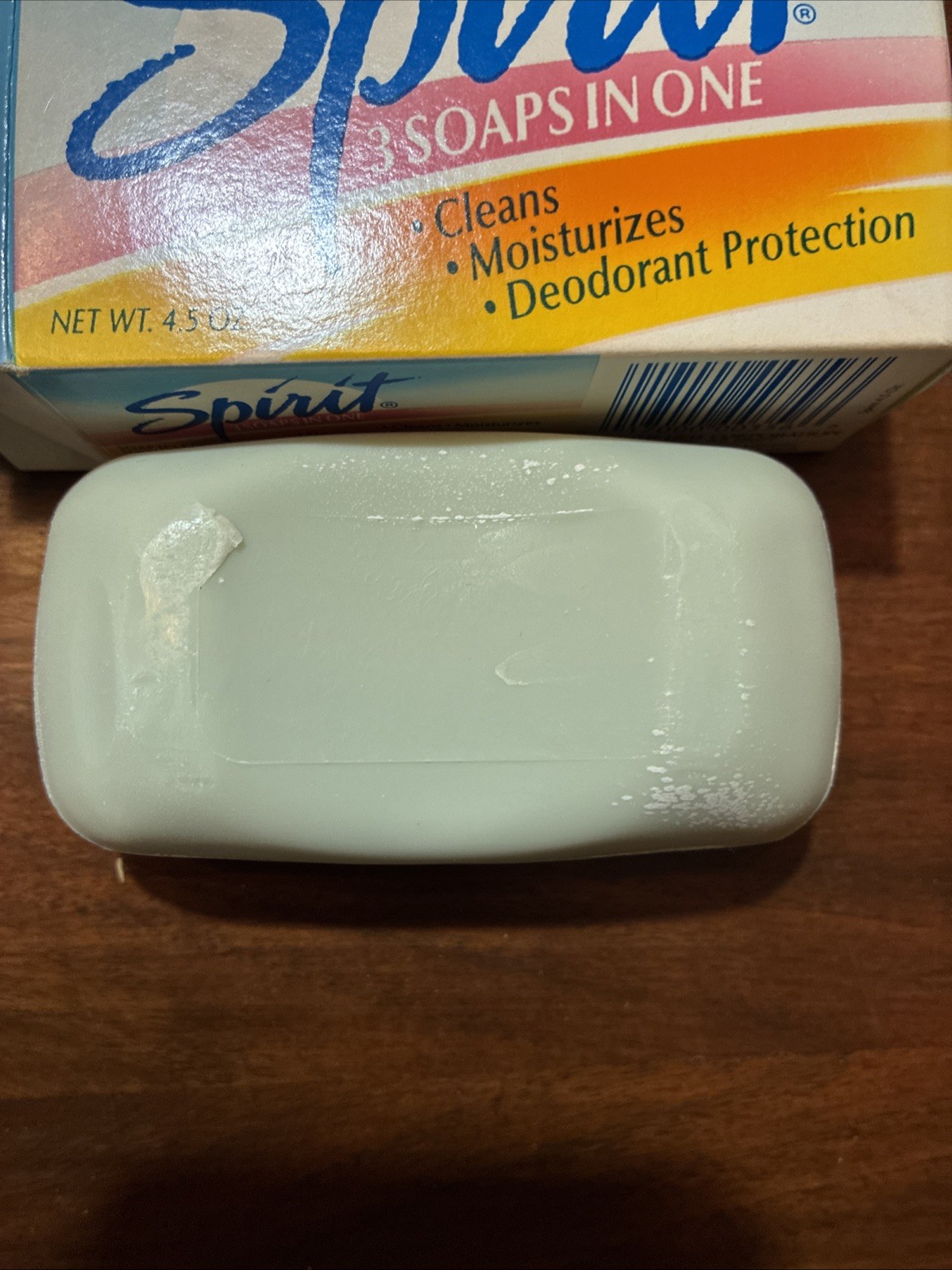 Lot Of 3 Vintage SPIRIT Bar Soap Blue Bath Size 4.5 Oz