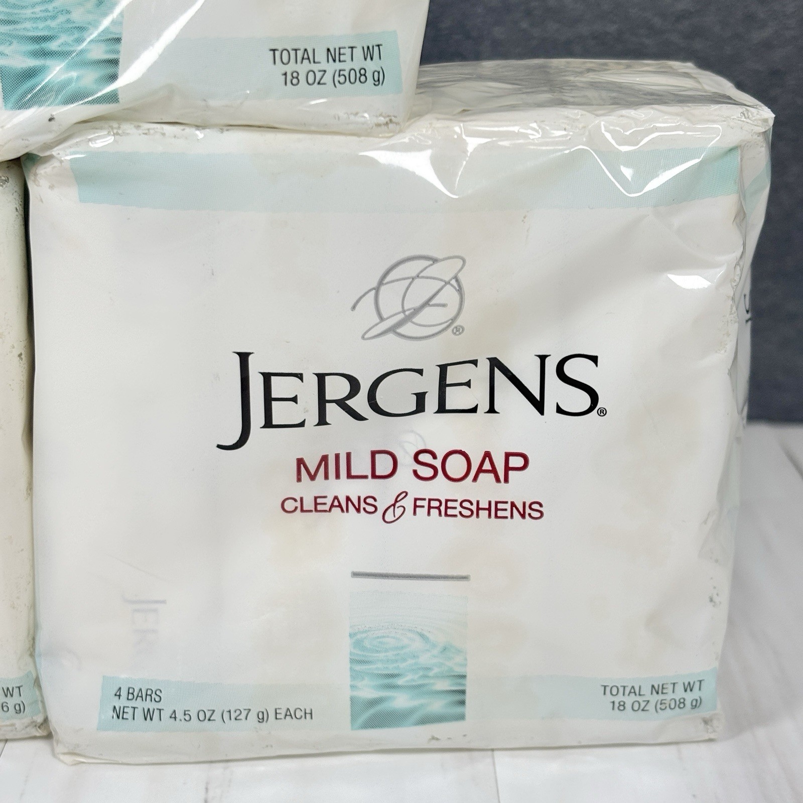 (5) 4-Pack JERGENS Mild Bar Face Soap Tallow Tallowate 3.5oz 4.5oz Discontinued