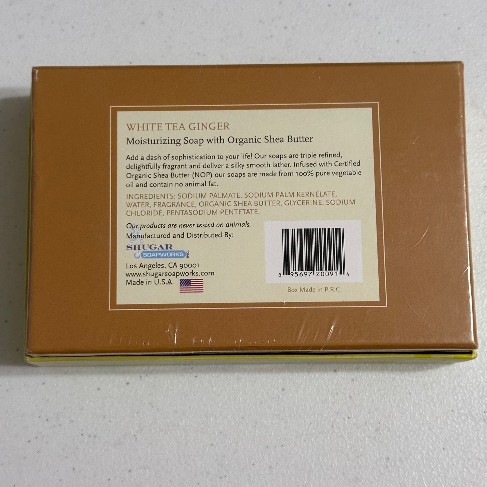 Nature’s Partners White Tea Ginger Moisturizing Shea Soap 3 Bars 18oz Total NEW