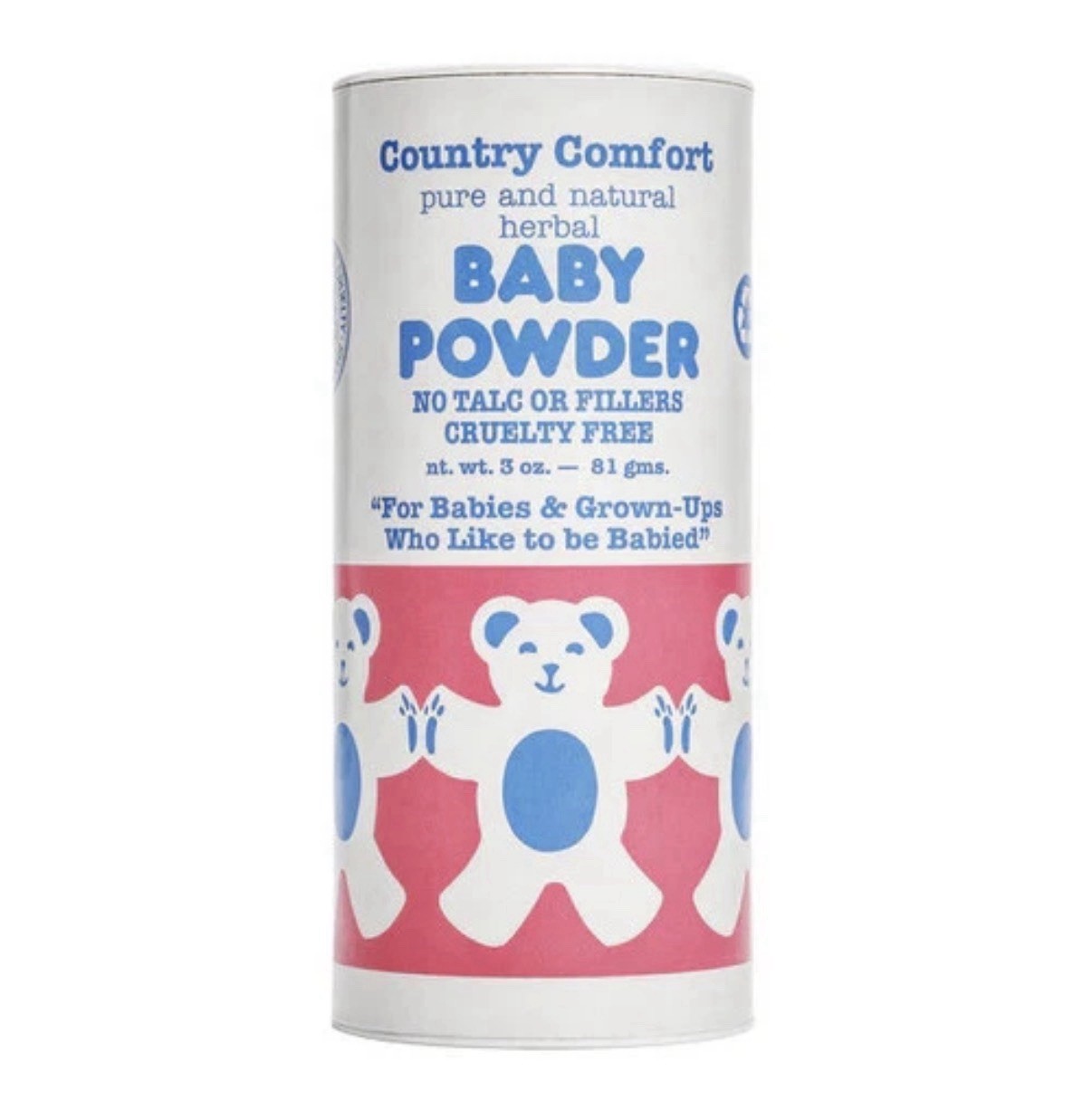 No Talc Baby Powder for Babies & Grown-Ups 3 oz Pure and Natural NEW