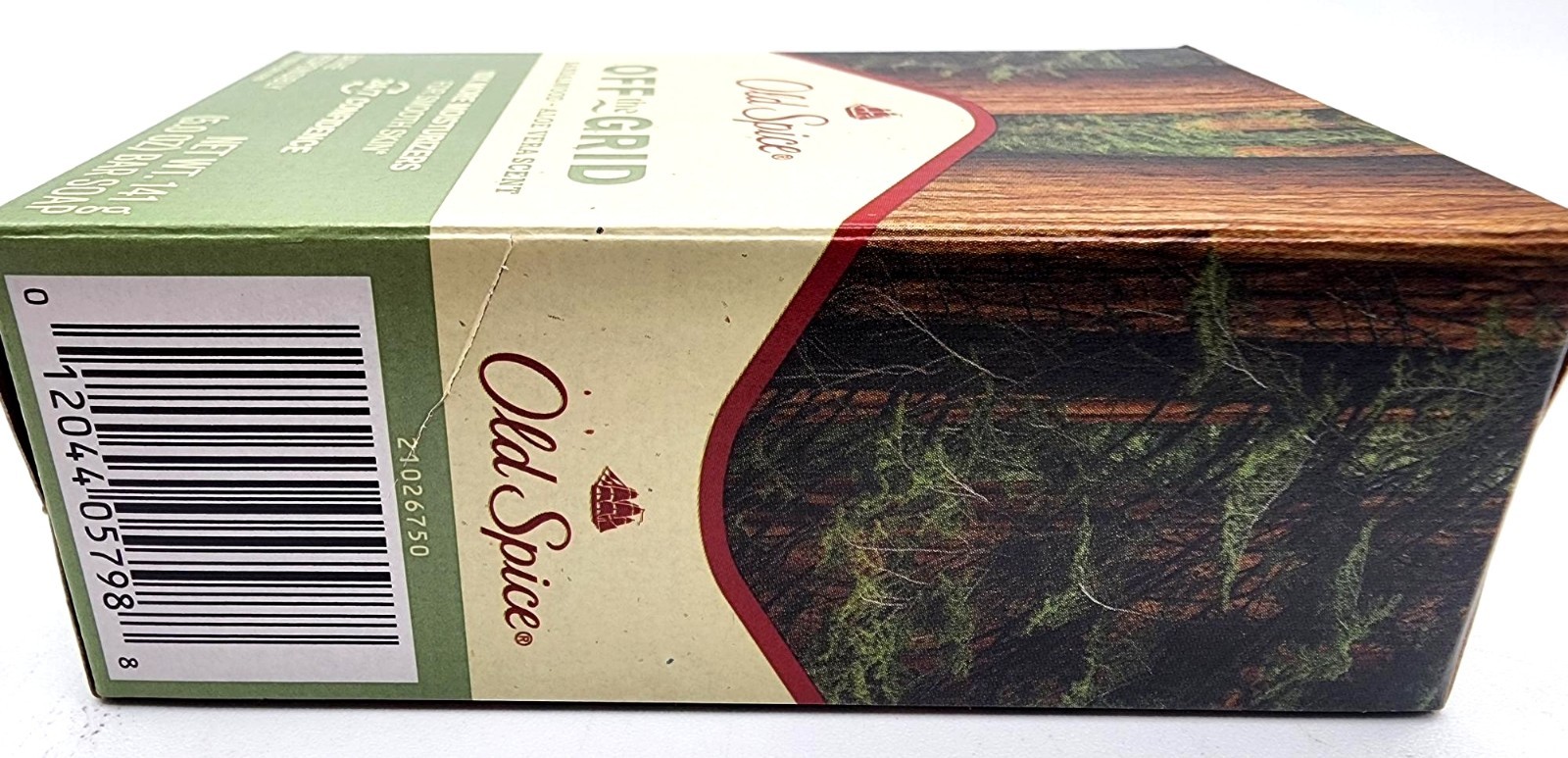 1 Bar Old Spice OFF THE GRID Moisturize Exfoliating Sandalwood Aloe Vera Soap