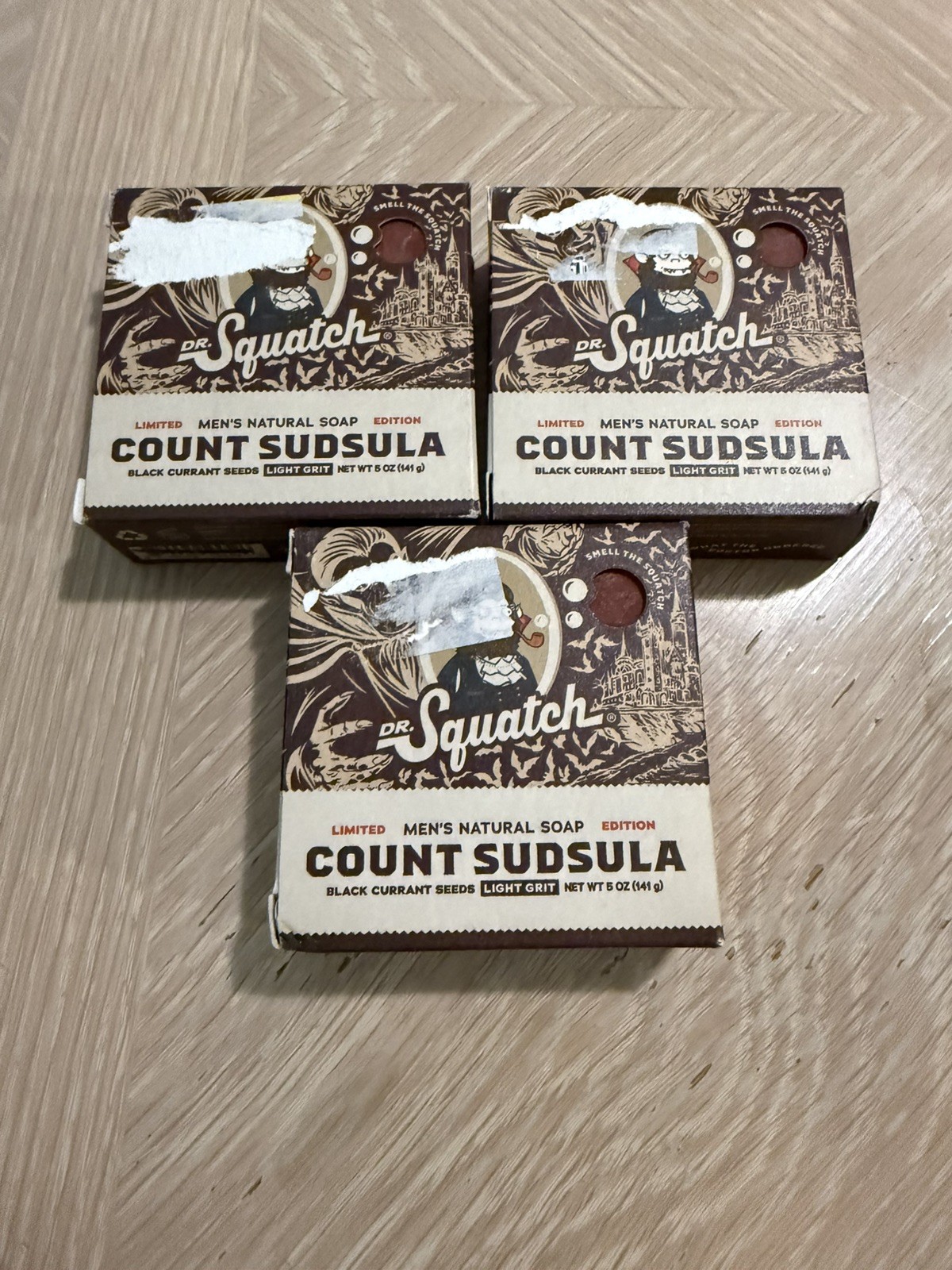 Dr. Squatch Limited Edition Count Sudsula 5 oz Soap **LOT OF 3**