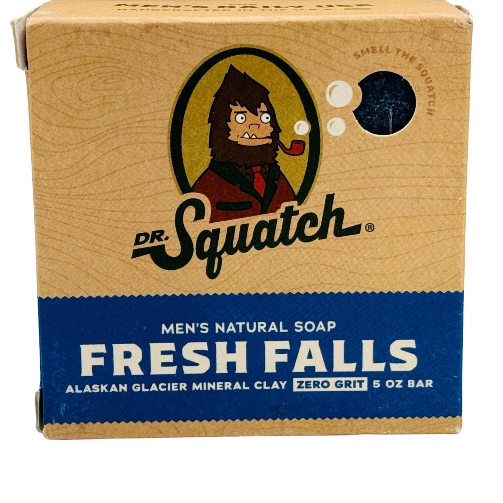 2x Dr. Squatch FRESH FALLS All Natural 5oz Bar Soap for Men with Zero Grit,