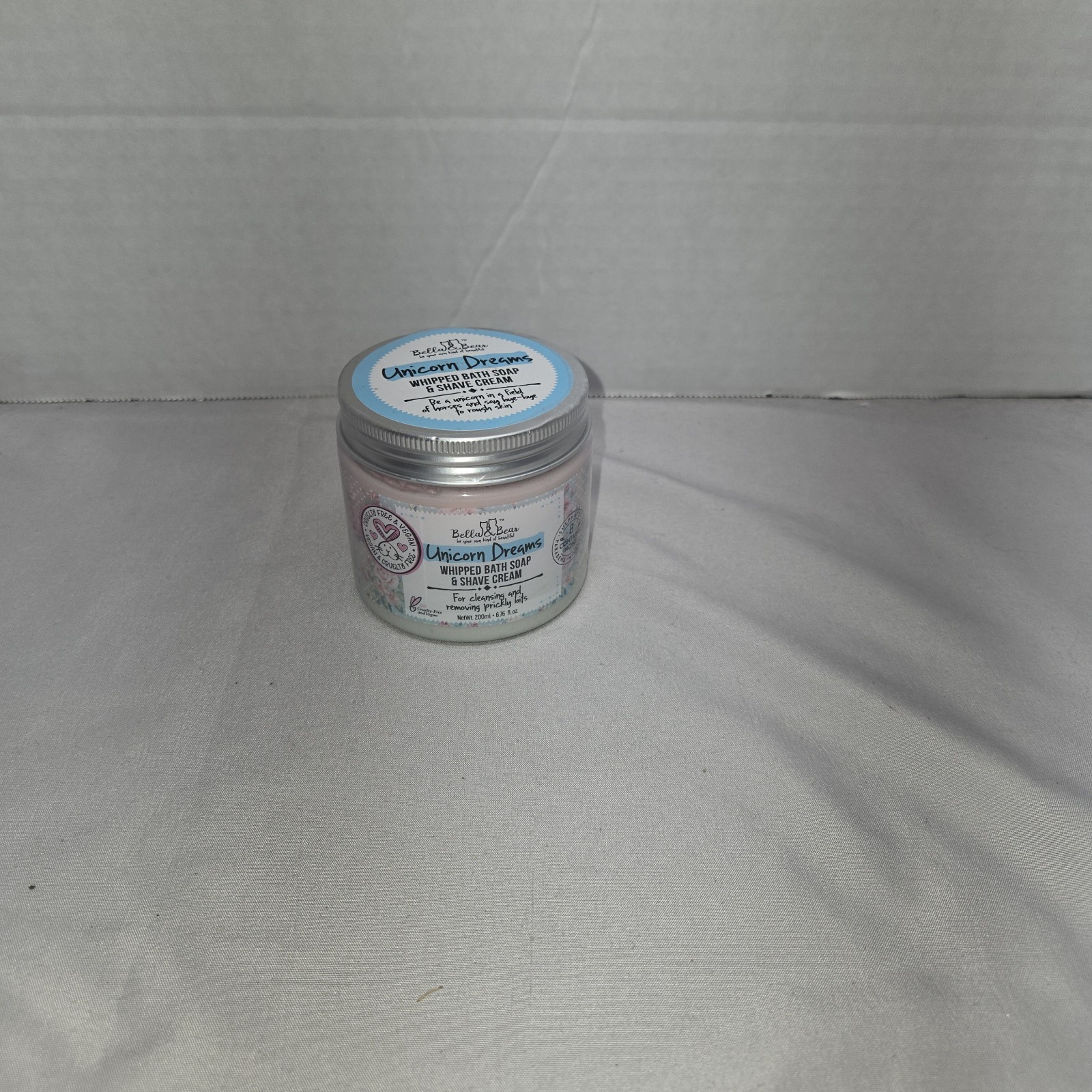 Bella Bears Unicorn Dreams Whipped Bath Soap For Cleansing & Softening, 3.2 Oz