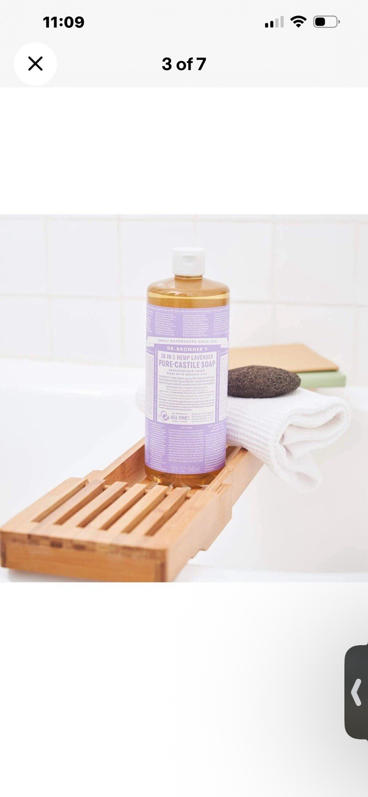 Dr Bronner’s Organic Fair Trade Pure Castile Soap 32 Fl Oz All Purpose Cleaner