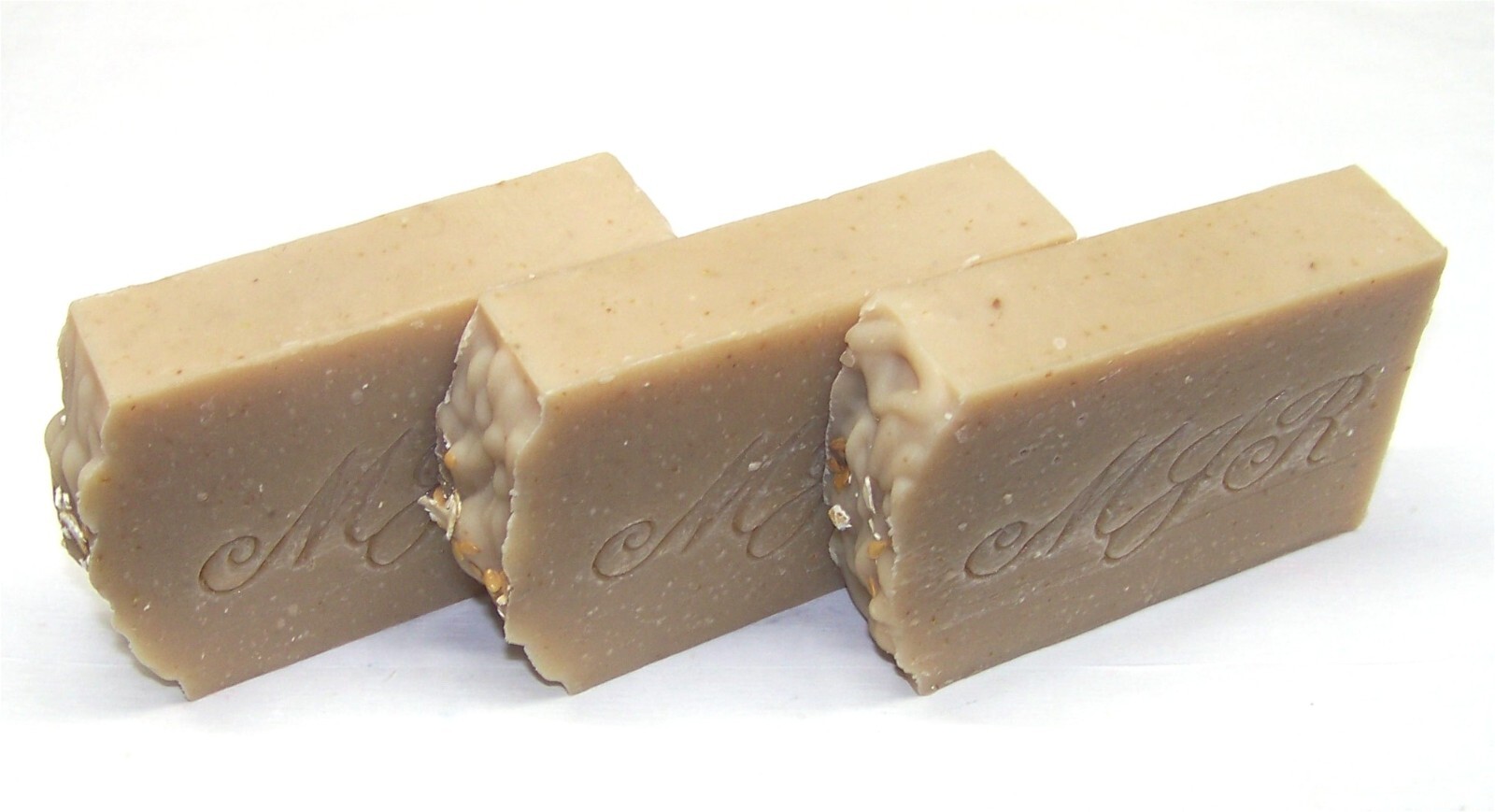 Sandalwood Rhassoul Clay Oat & Flax Goat Milk Soap-palm oil free by MJR Soaps