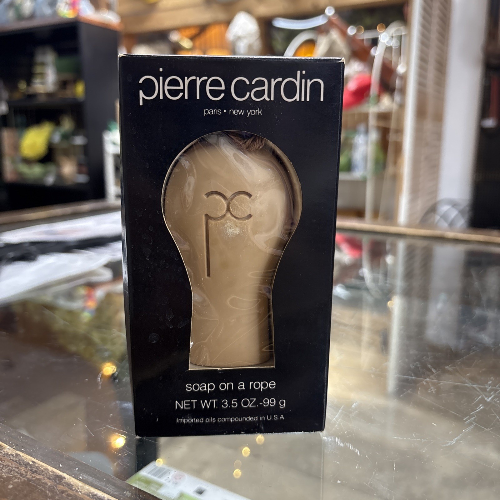 Vintage Pierre Cardin Fragrance Soap On A Rope 3.5oz New In Box