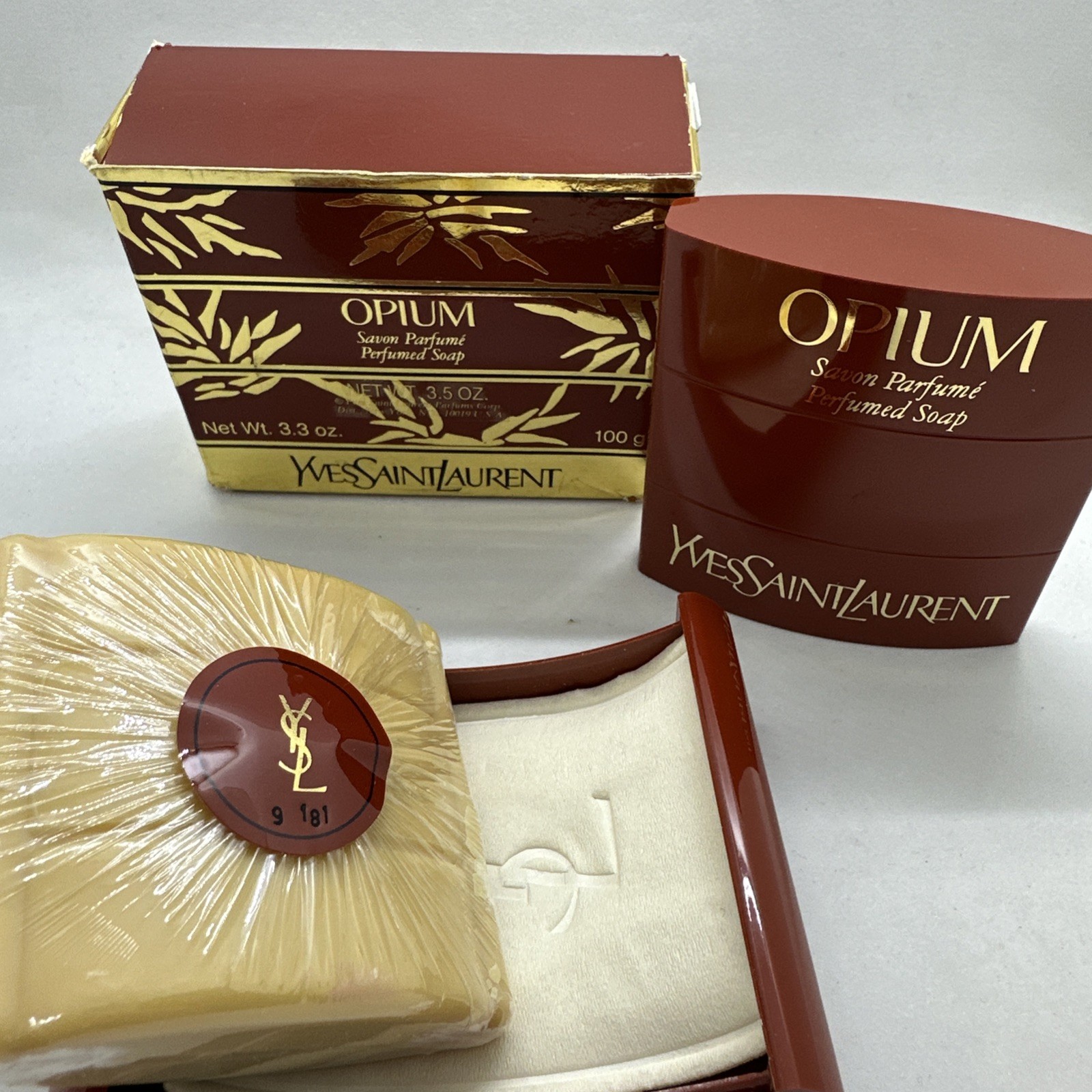 Vintage OPIUM Savon by YSL Yves Saint Laurent Perfumed Soap 3.3oz/100g