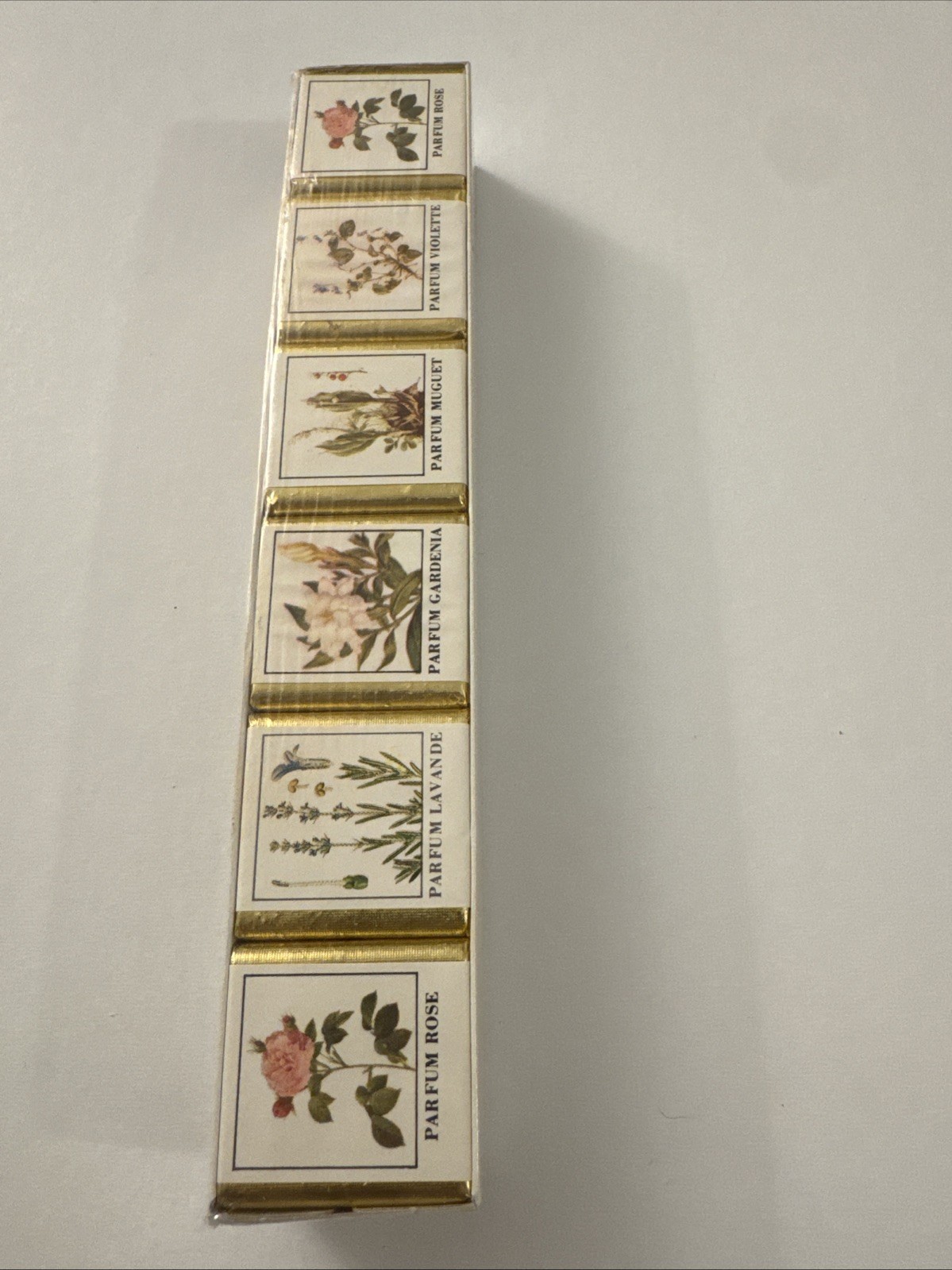 Vintage English Country Garden Six LeClaire & Boyot Bath Cubes New D11