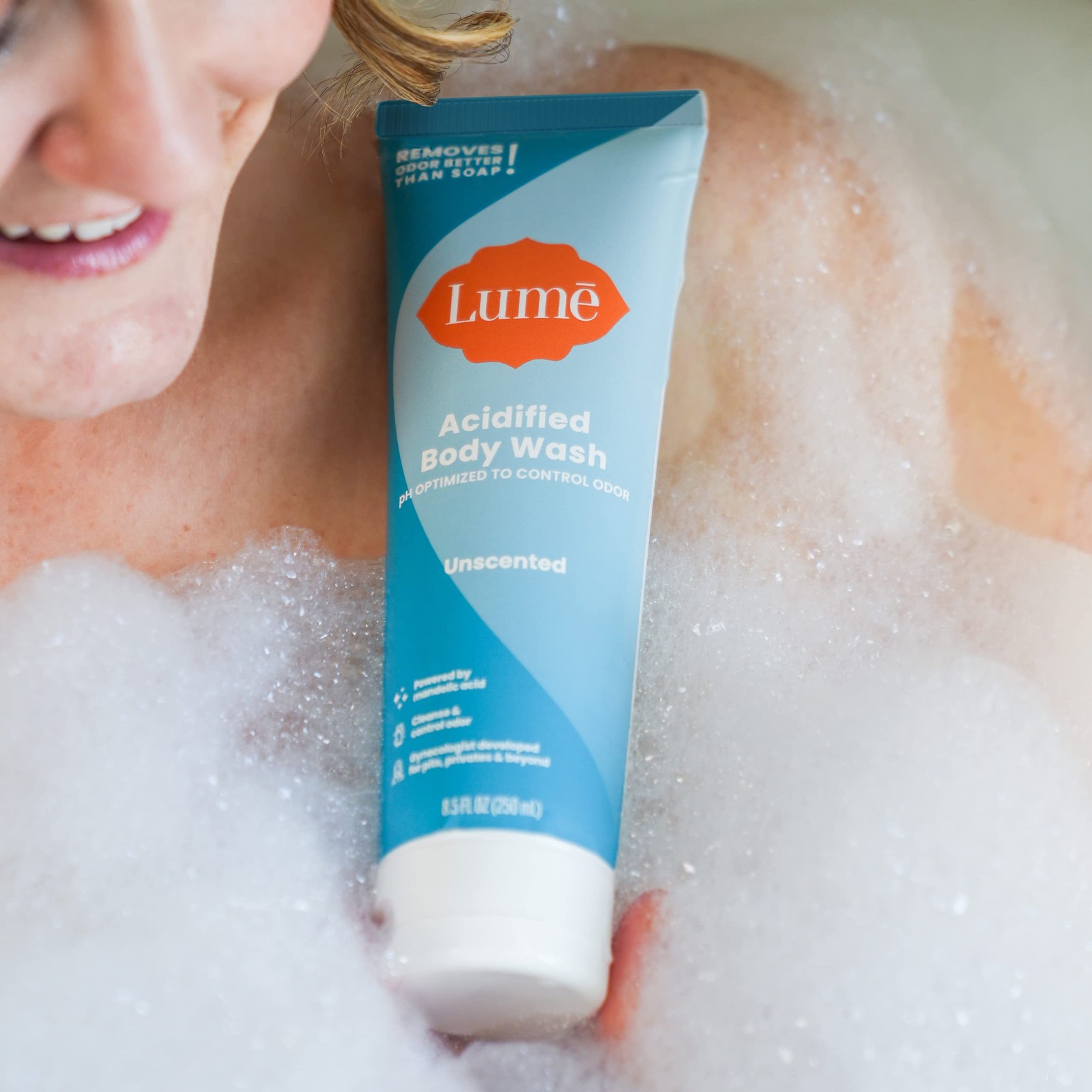 Lume Acidified Body Wash – 24 Hour Odor Control – Removes Odor Better than Soap