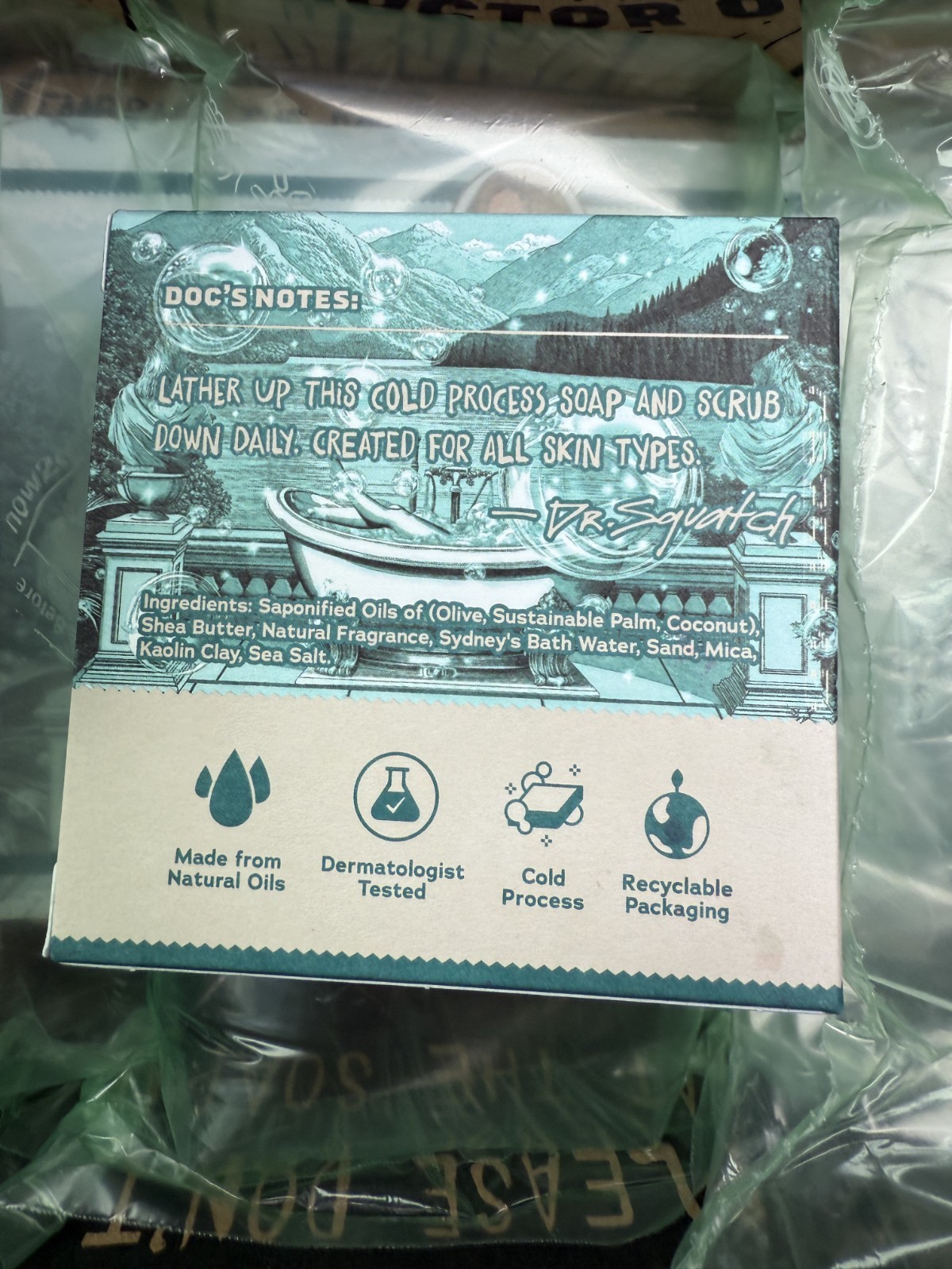 Dr. Squatch x Sydney Sweeney “Sydney’s Bathwater Bliss” Bar Soap – IN HAND #2022
