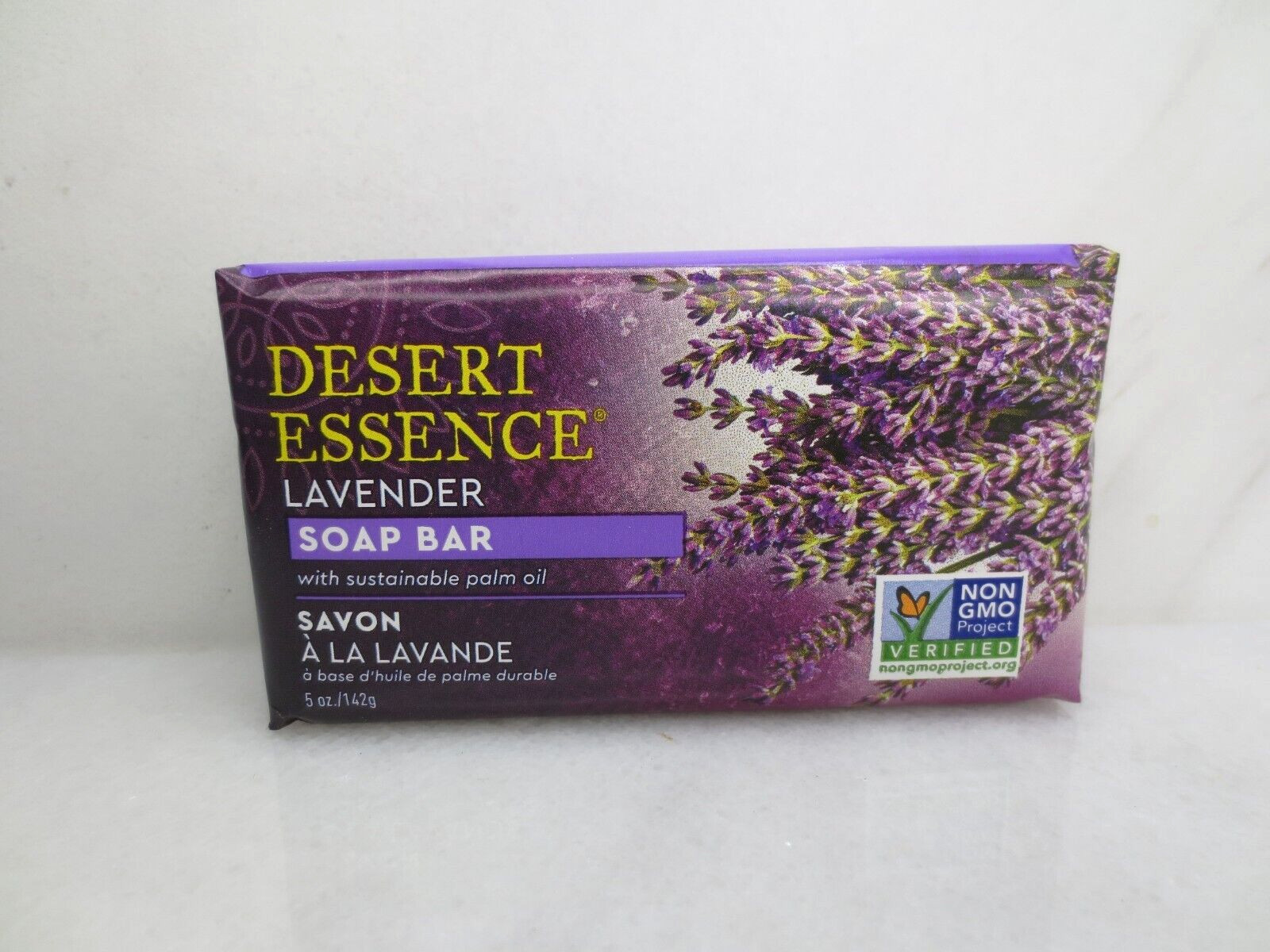 DESERT ESSENCE LAVENDER SOAP BAR 5 OZ NWOB LOT OF 2