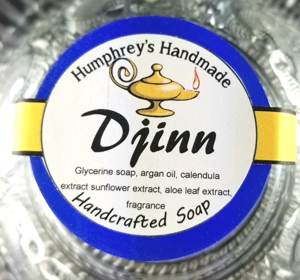 Men’s DJINN Oud and Incense Scent Shave Soap, Puck Beard Wash Bar USA Made Musk