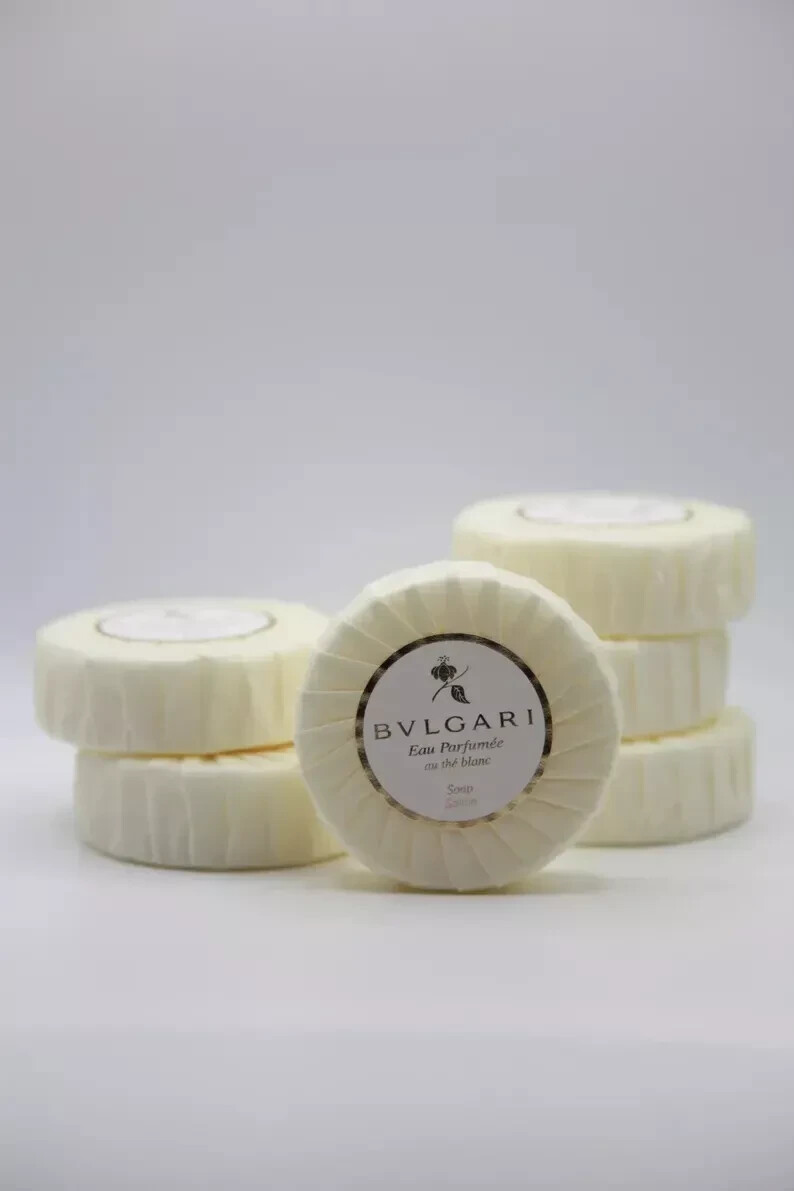 BVLGARI au thé Blanc ( White Tea ) Soap – 2.6oz / 75g Pack Of 6 NEW