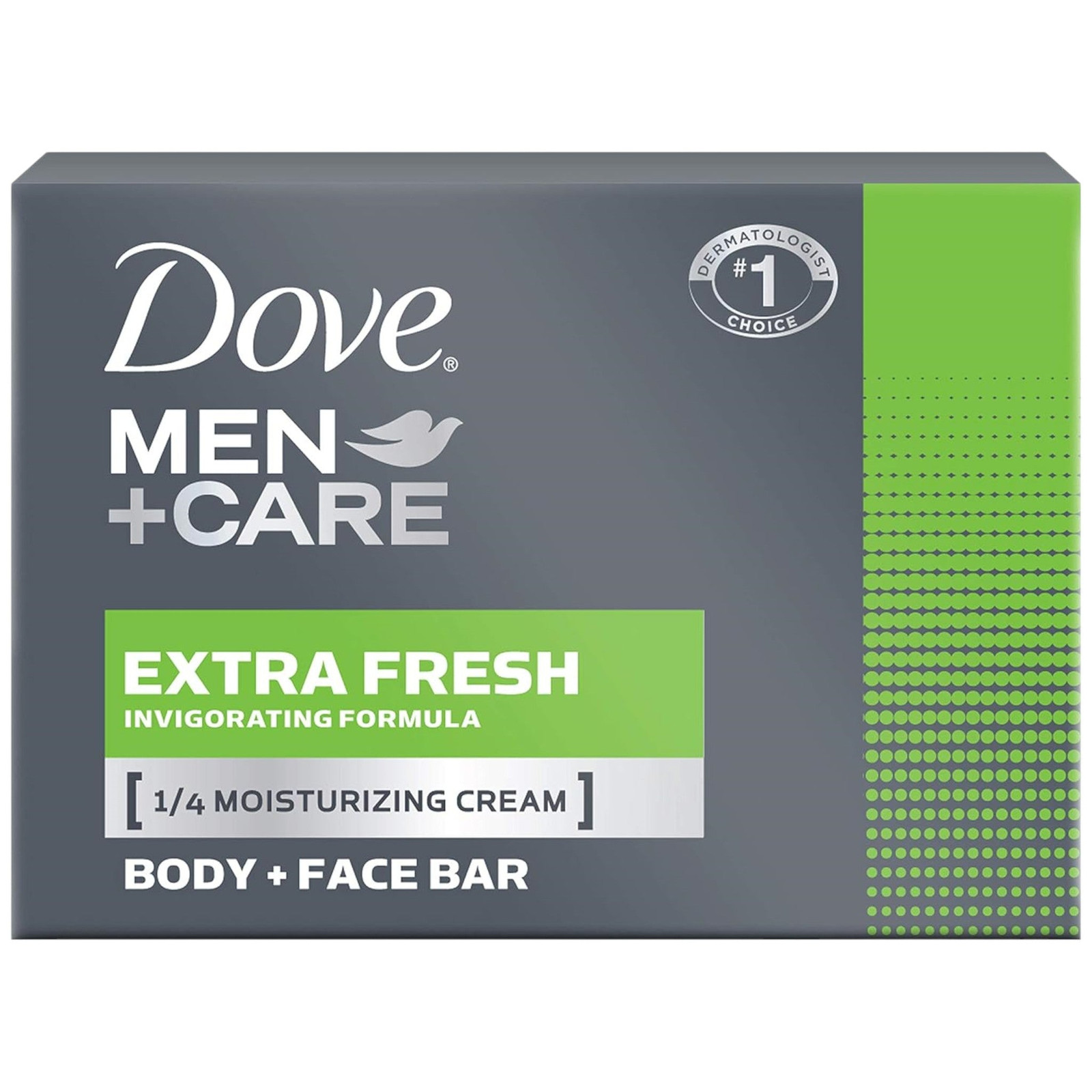 Dove Men+Care Extra Fresh Body & Face Bar Soap, 3.5oz (100g)