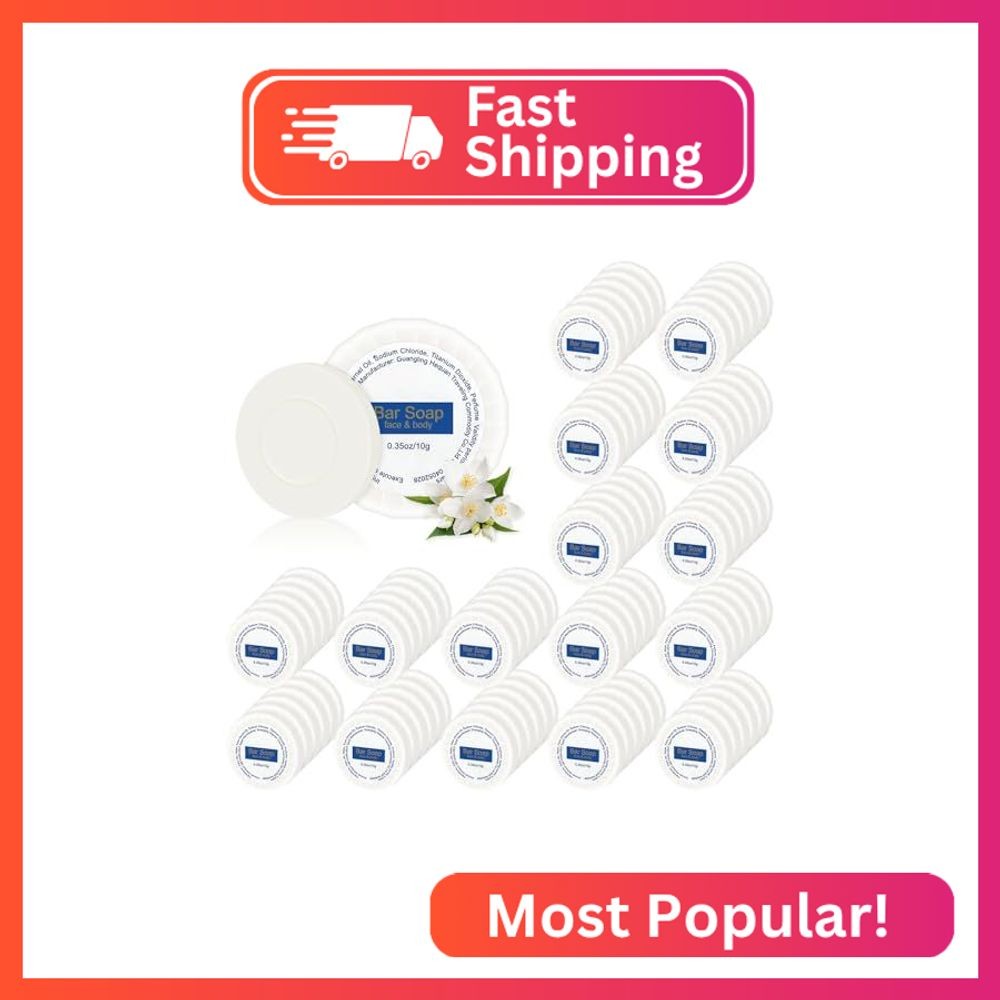 Mini Soap Bars Bulk Individually Wrapped Round Bulk Bar Soap 0.35 oz Travel Soap