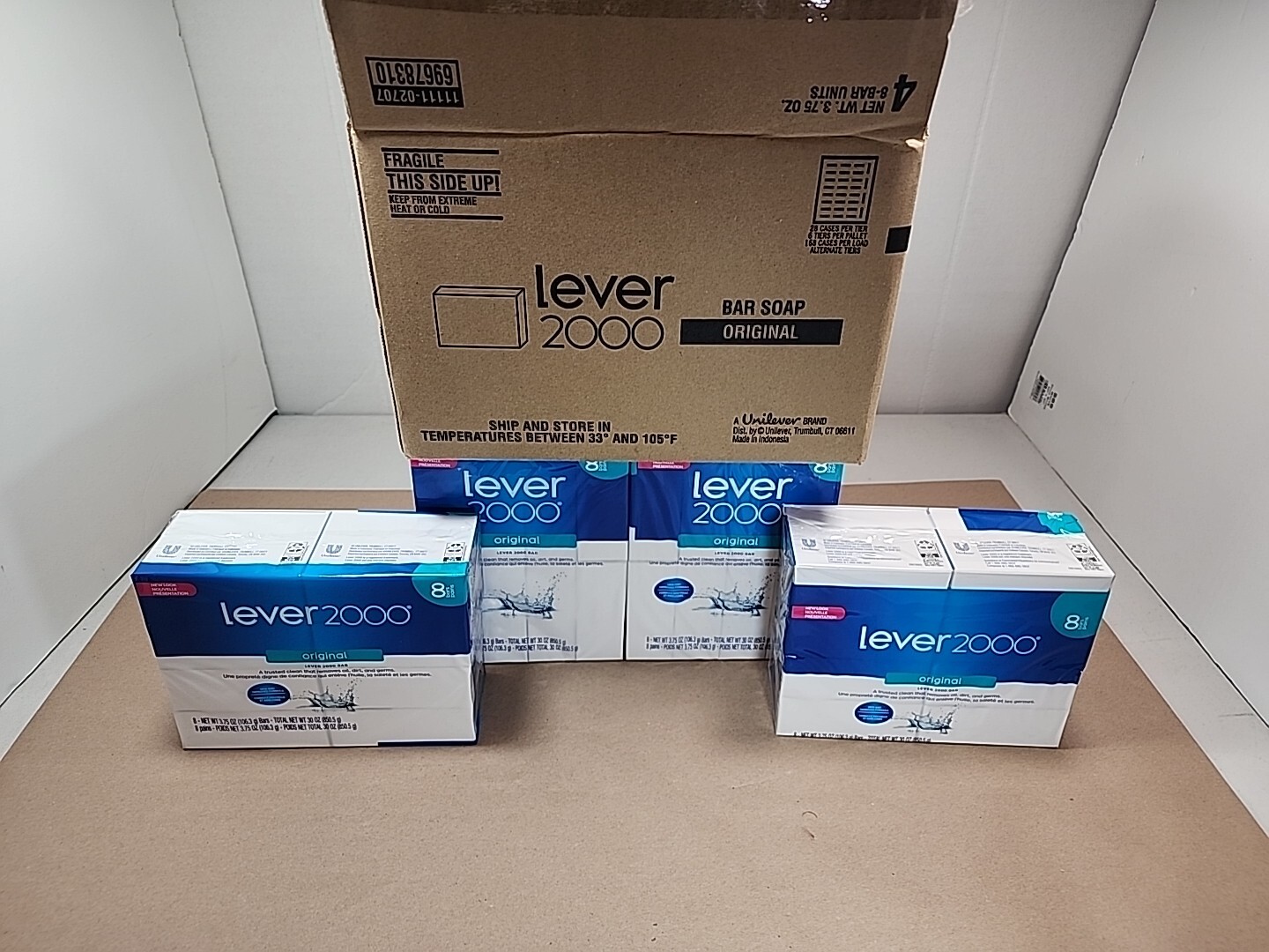 32 Bars Lever 2000 Bar Soap Original 3.75 oz each Sealed Box 32 Count